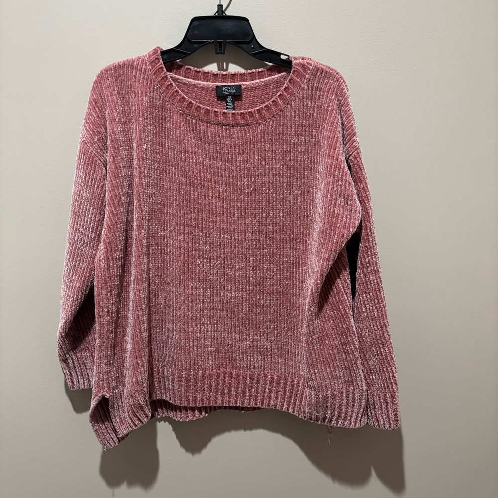 Jones New York Soft Pink Chenille Sweater